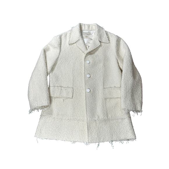 Bottega Veneta Pre-Fall 2019 Bouclé Jacket Winter White Size 48 - Picture 3 of 8